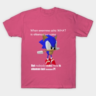 Sonic asks about Obama T-Shirt